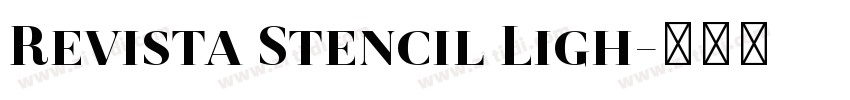 Revista Stencil Ligh字体转换